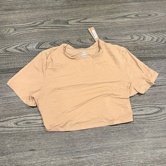 SKIMS Tops - NWT Skims Fits Everybody Super Cropped T-Shirt Crewneck Short Sleeve Ochre 2X